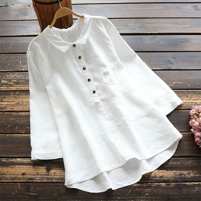 Linen Cotton Casual Shirt-Buy 3 Free Shipping